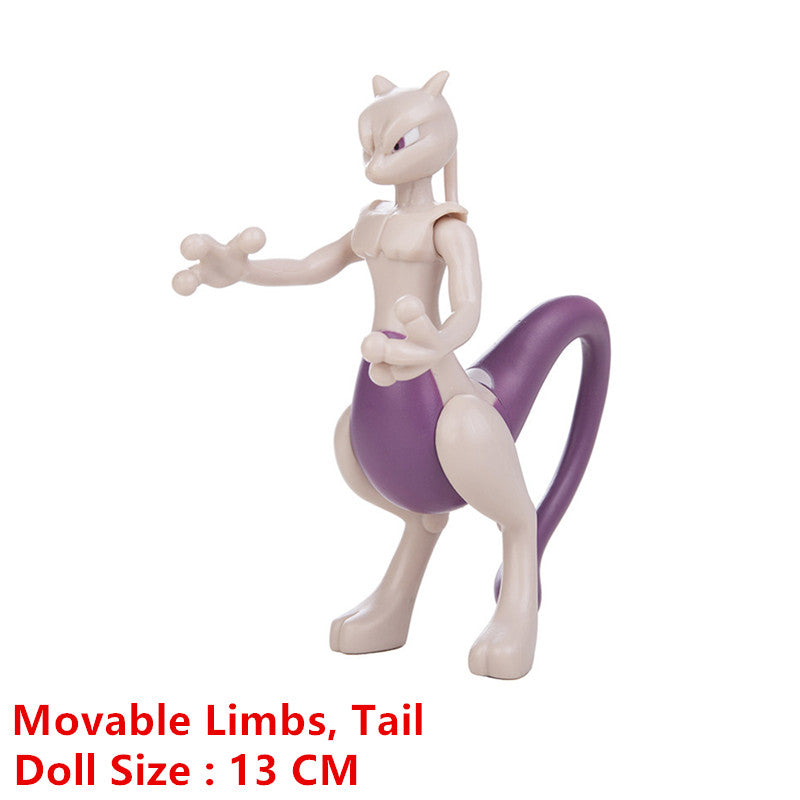 Pokemon Anime Figure Pikachu Eevee Charizard Mewtwo Cartoons Figure Collection Model Pocket Monster Action Toys Kids Birthday Gi