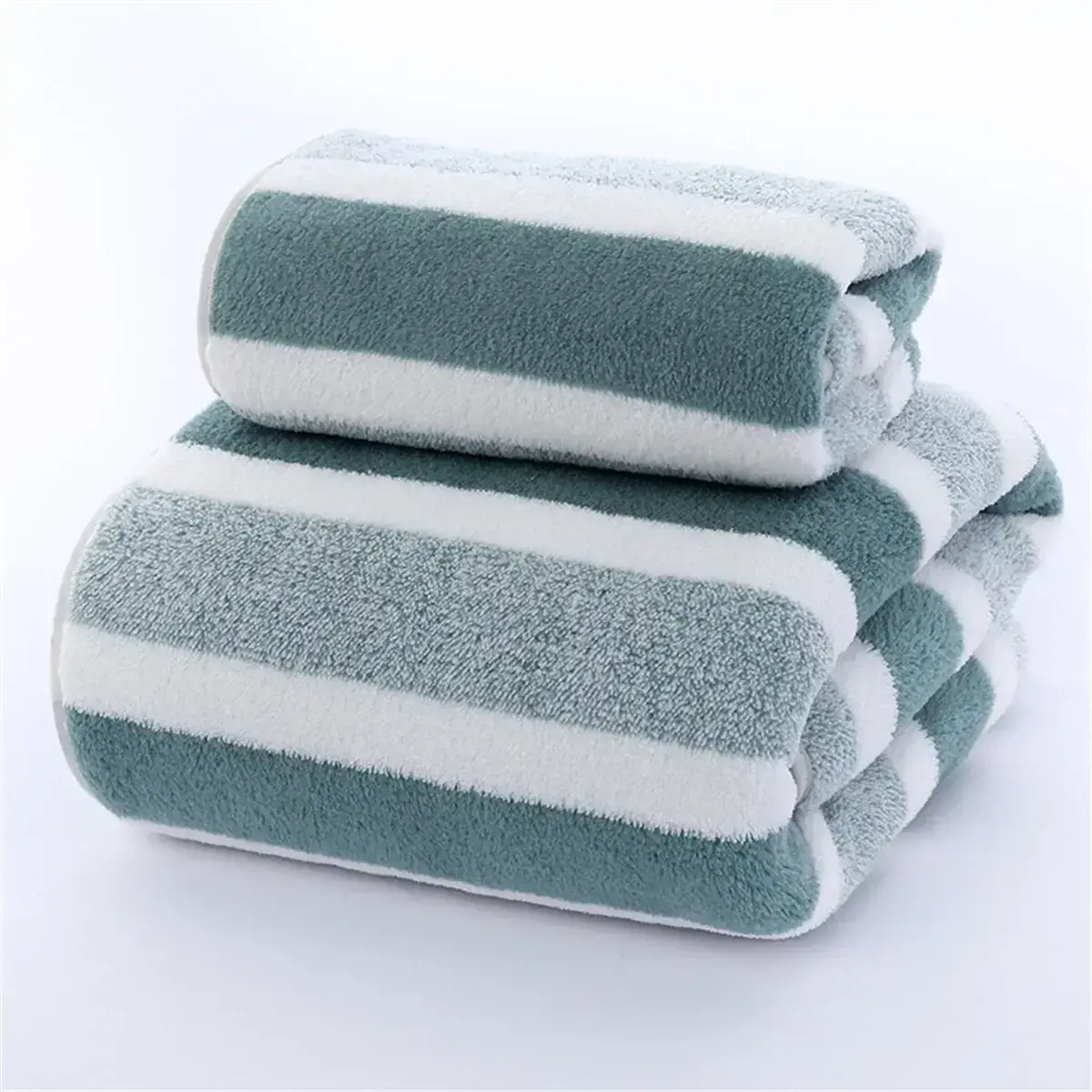 Quick-Drying Striped Towel Set For Soft And Absorbent Bathroom Experience Bath Towel Or Hand Towel HortonBe