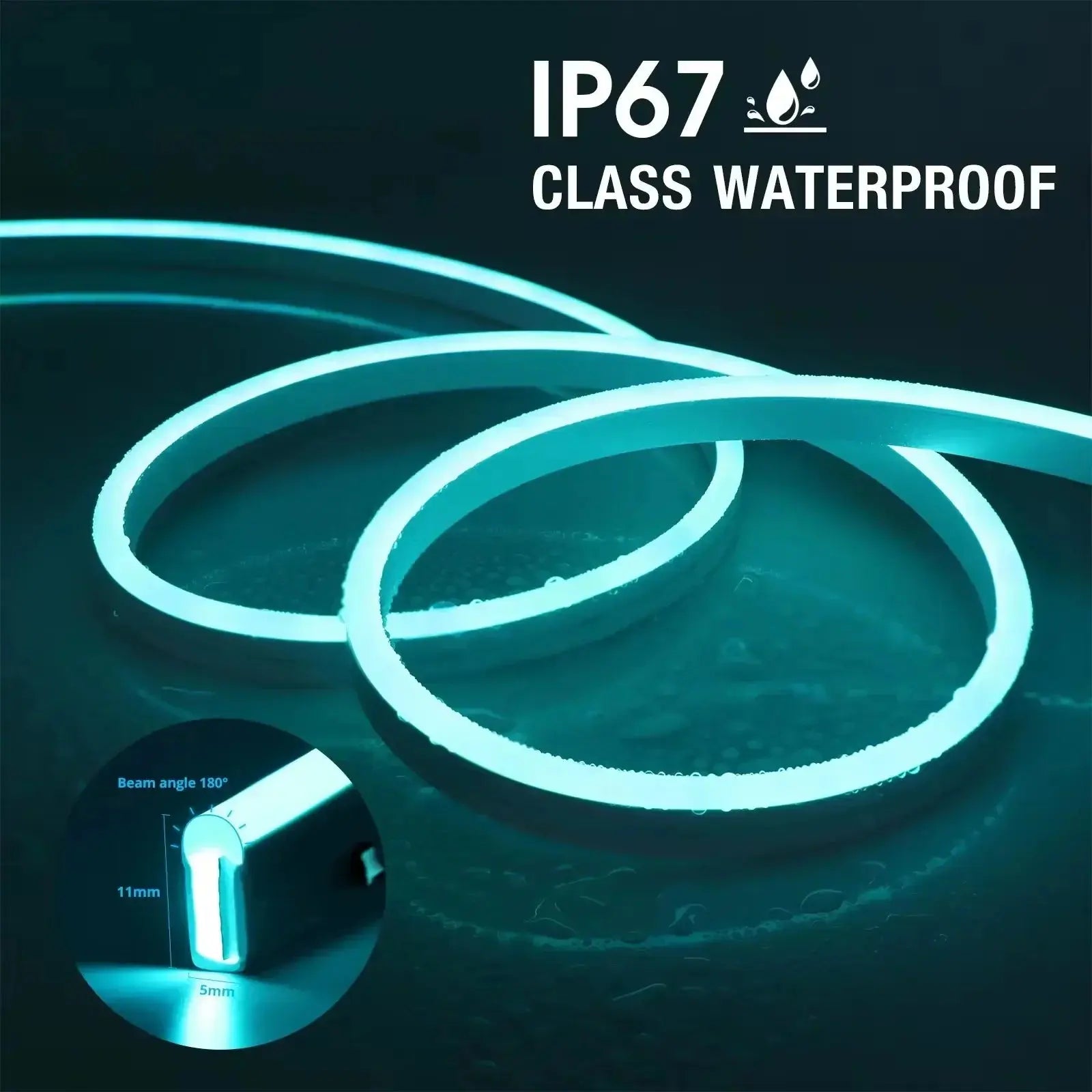 DC5V USB RGB Neon LED Strip Light 1/2/3/5M IP65 Waterproof Neon Strip Bluetooth App and Remote Control For Neon Decortion Light - HortonBe