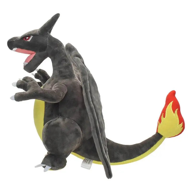 Shiny Charizard plush toy, 9-inch stuffed doll with realistic features, perfect for fans of movies and anime.