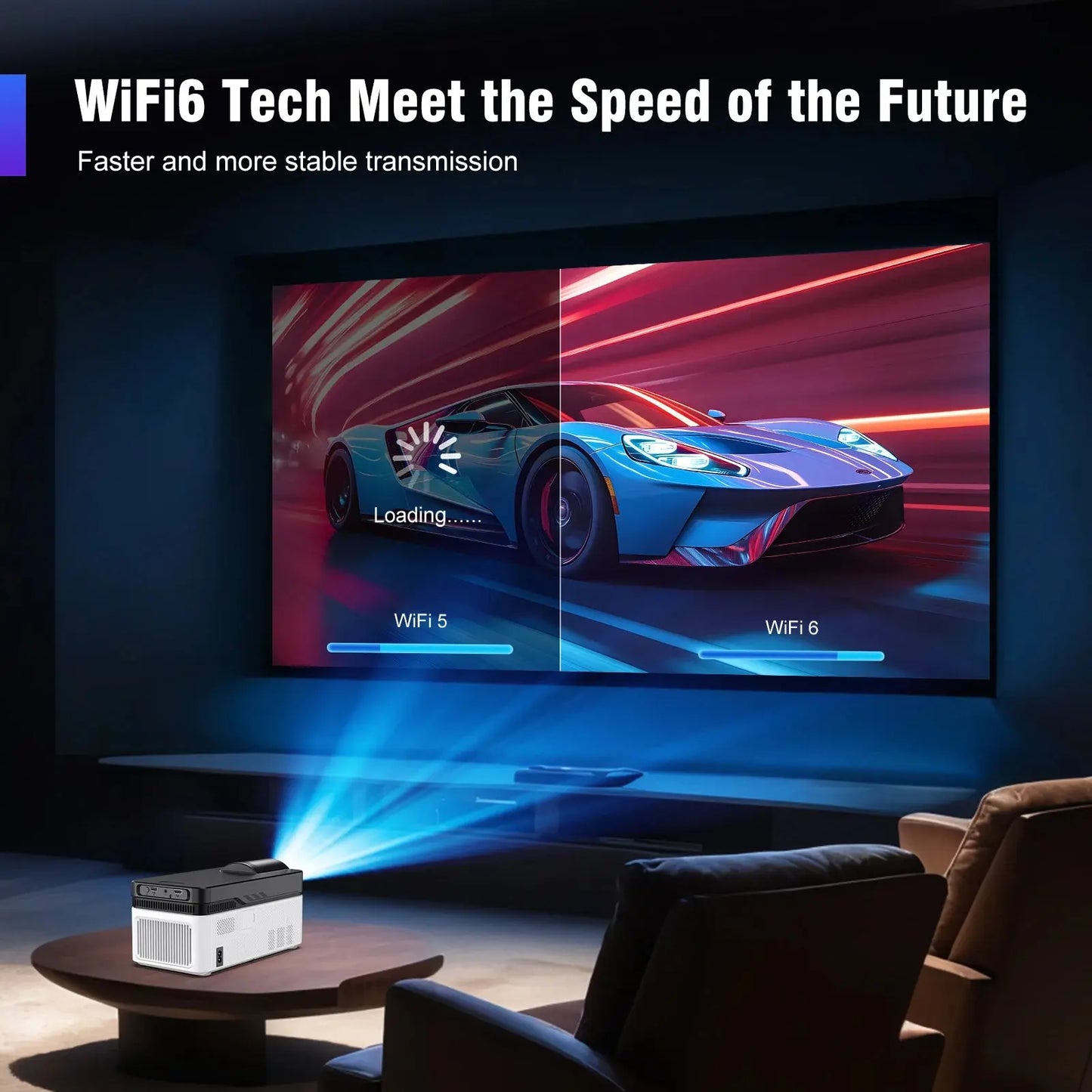 Magcubic 900ANSI HY450 Proiector 8K 4K 1080p Ultra Short Throw Auto Offset Voice Assistant BT5.4 HortonBe