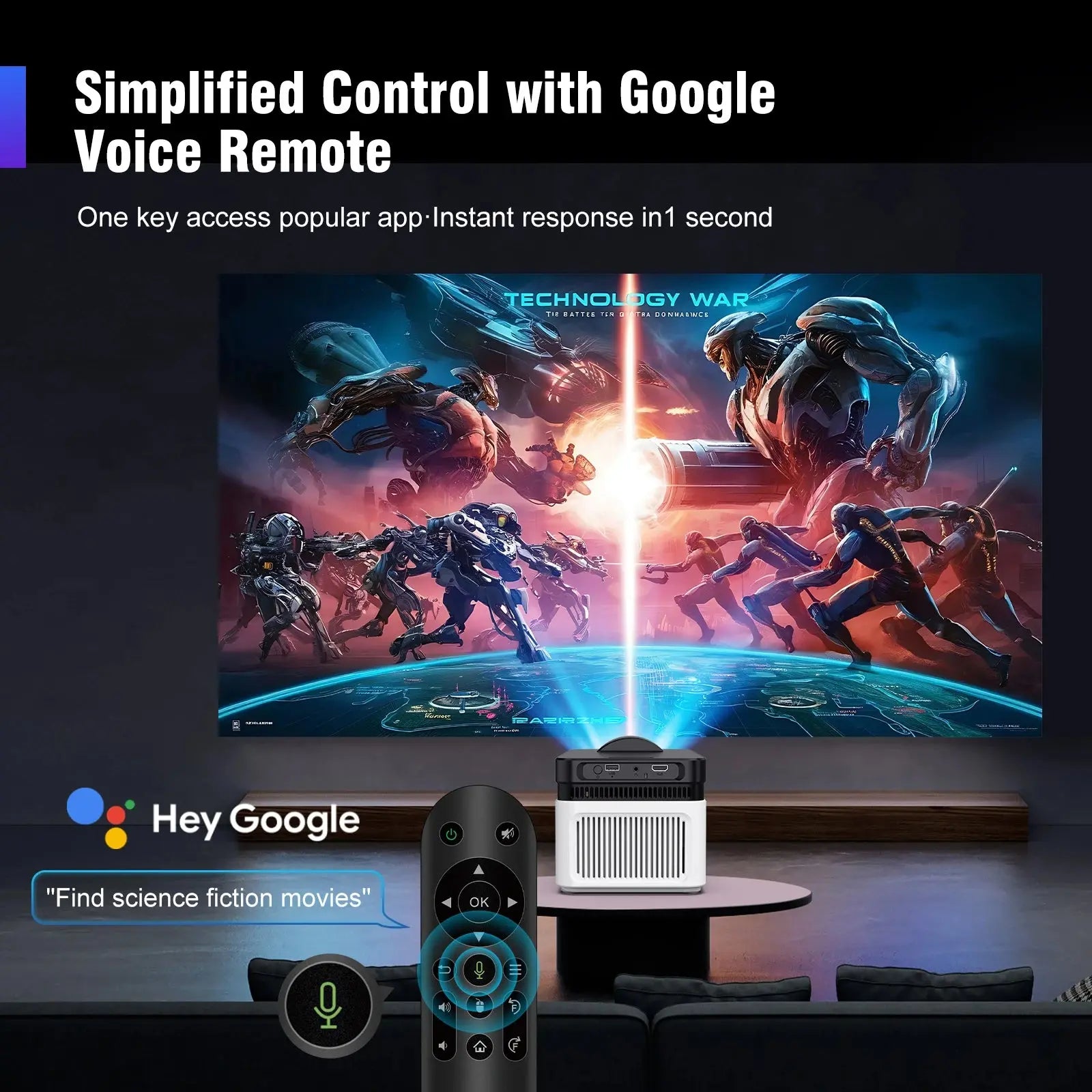 Magcubic 900ANSI HY450 Proiector 8K 4K 1080p Ultra Short Throw Auto Offset Voice Assistant BT5.4 HortonBe
