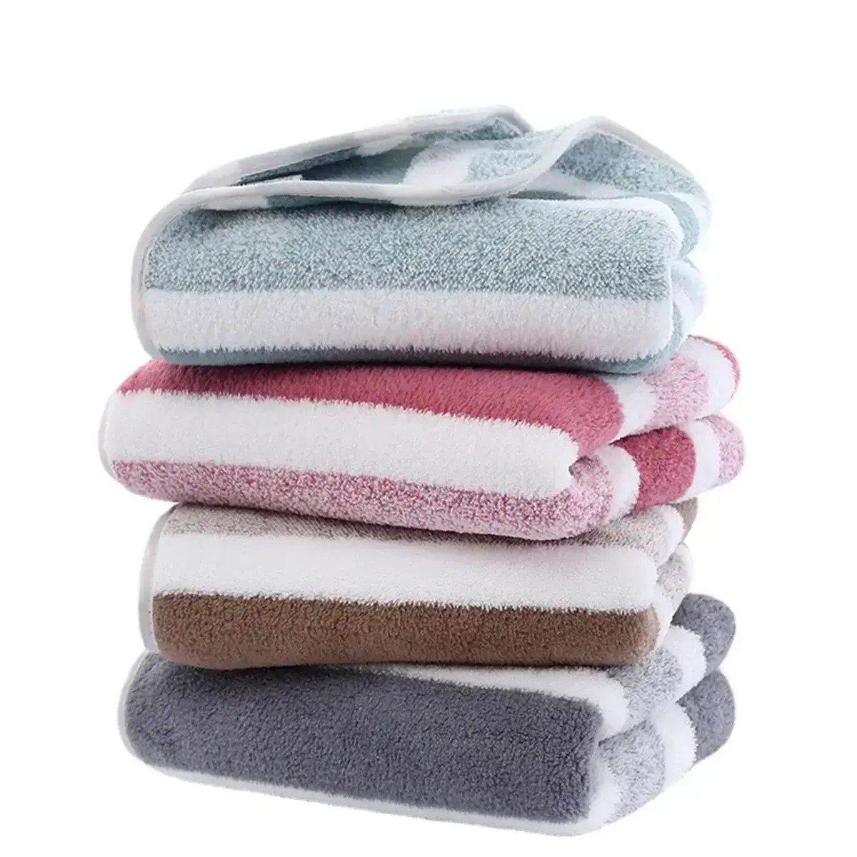 Quick-Drying Striped Towel Set For Soft And Absorbent Bathroom Experience Bath Towel Or Hand Towel HortonBe