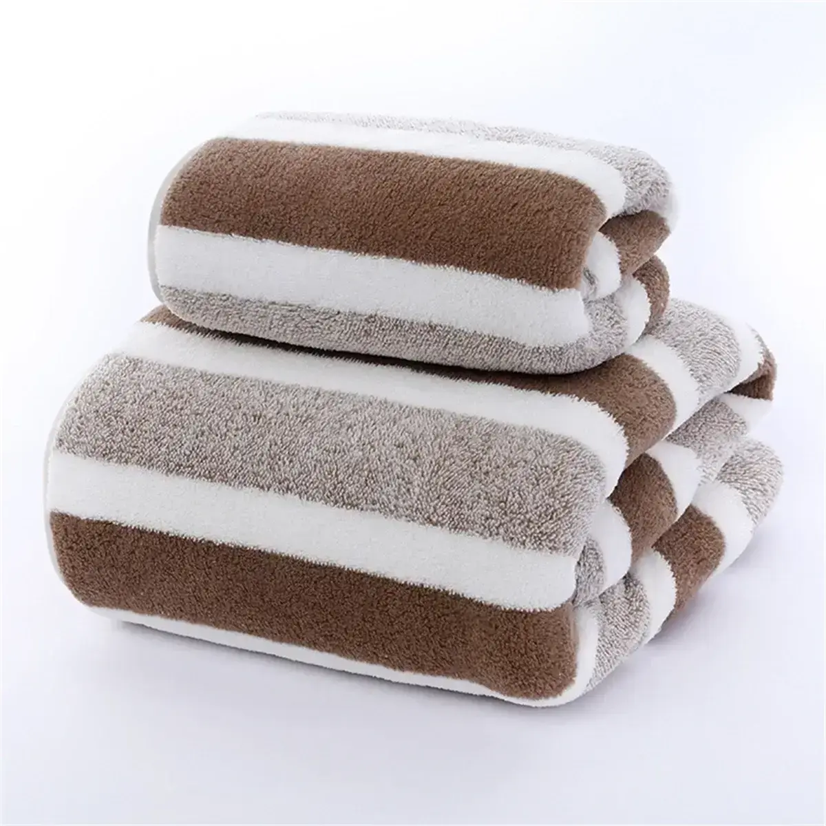 Quick-Drying Striped Towel Set For Soft And Absorbent Bathroom Experience Bath Towel Or Hand Towel HortonBe