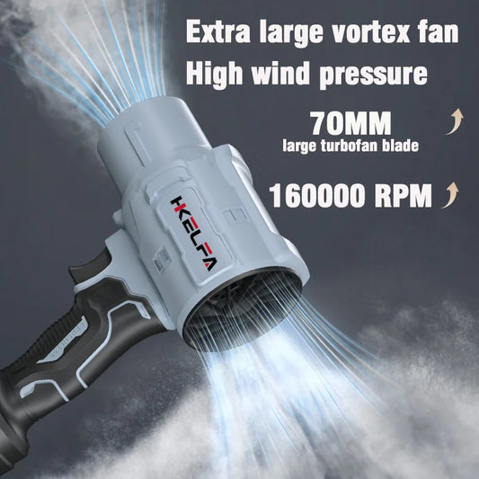 HKELFA 2000W  Turbo Jet Fan Electric Turbo Blowers Jet Fan 200M/S Violent Air Blower Car Dryer Dust Blowing Power Tool
