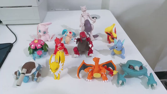 Pokemon Anime Figure Pikachu Eevee Charizard Mewtwo Cartoons Figure Collection Model Pocket Monster Action Toys Kids Birthday Gi